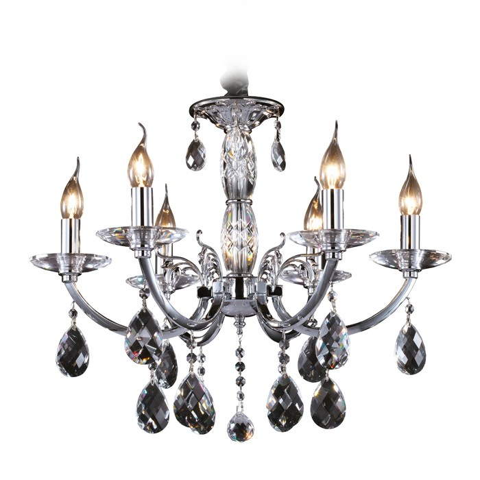 Люстра STREGARO 6х60Вт E14 хром 60x164см