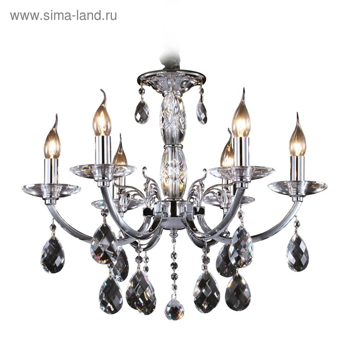 

Люстра STREGARO 6х60Вт E14, хром 60x164 см