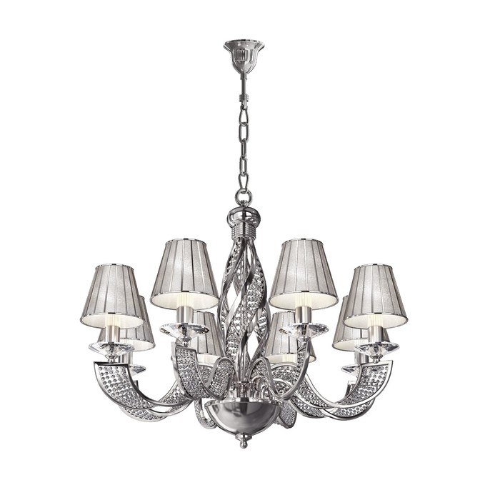 Люстра ALVEARE 8х40Вт E14 хром 70x180см