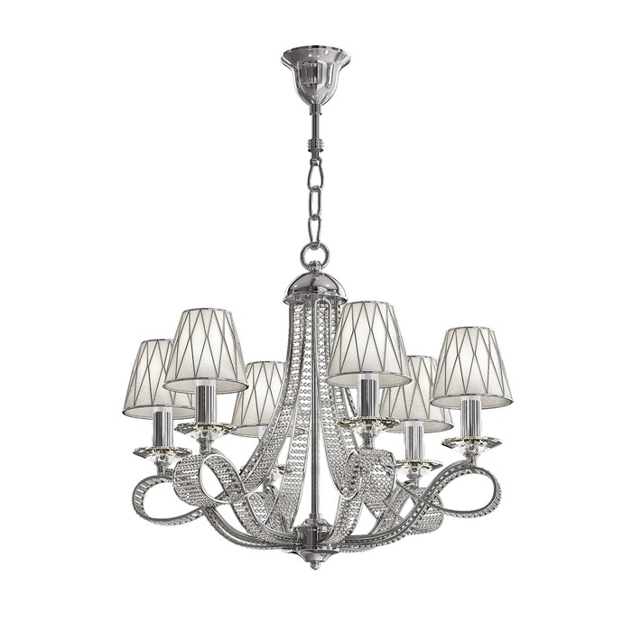 Люстра RICCIO 6х40Вт E14 хром 65x180см