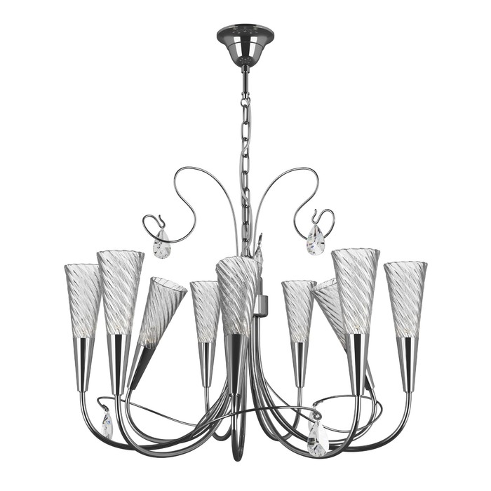 Люстра AEREO 9х25Вт G9 хром 70x110см