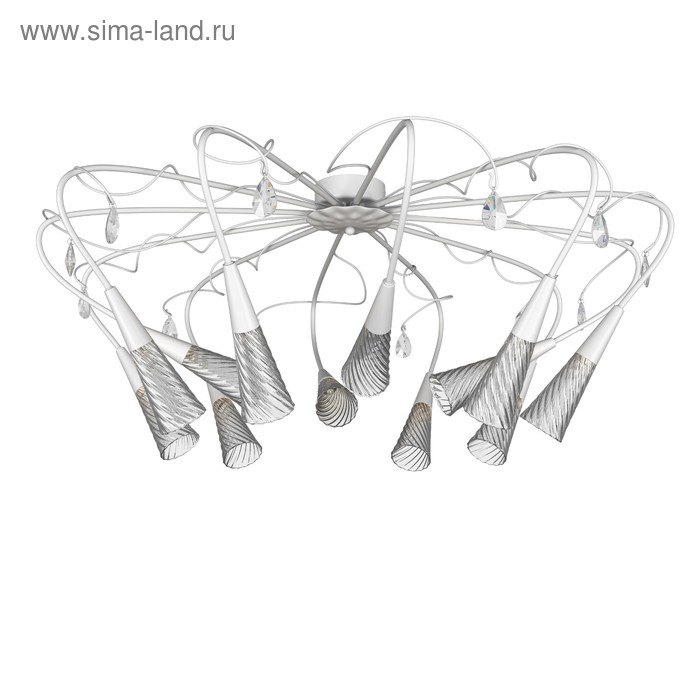 

Люстра AEREO 12х25Вт G9 белый 105x45см