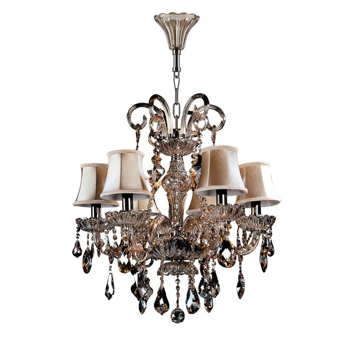 Люстра NATIVO 6x40Вт E14 коньяк 60x175см