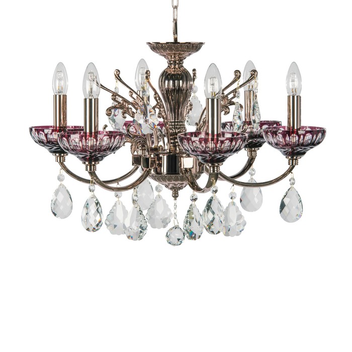 Люстра BOEMIA 6x40Вт E14 медь 63x177см