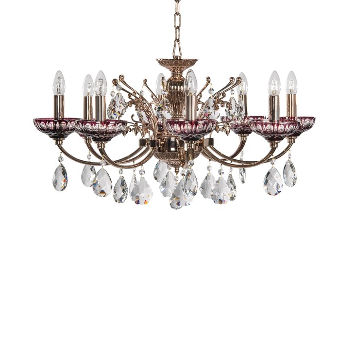 Люстра BOEMIA 8x40Вт E14 медь 80x170см