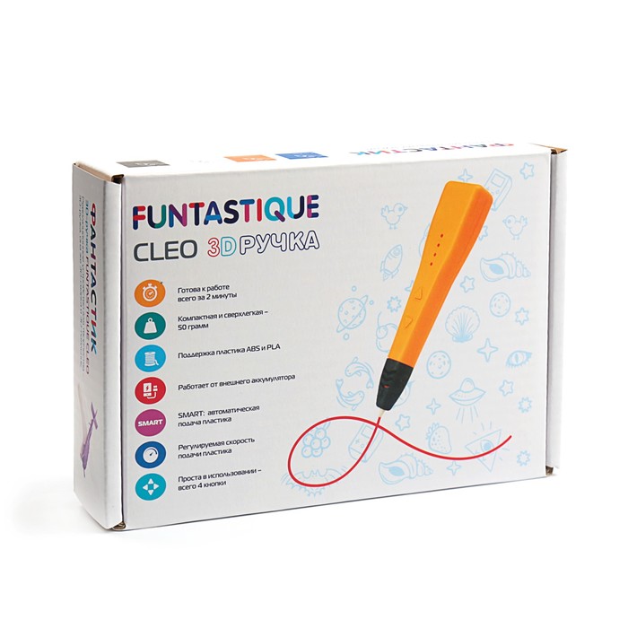 3D-ручка Funtastique CLEO, PLA (Белый)