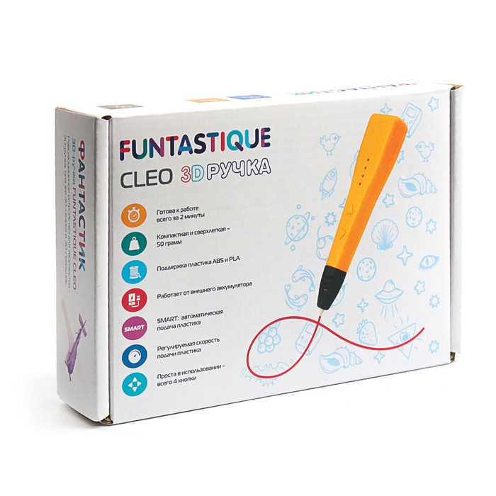 3D-ручка Funtastique CLEO, PLA (Синий)