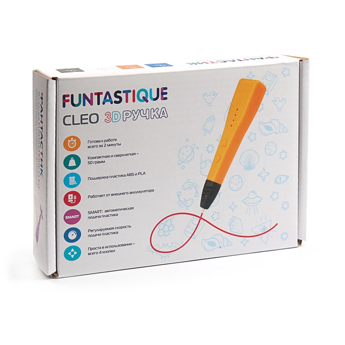 3D-ручка Funtastique CLEO, PLA (Черный)