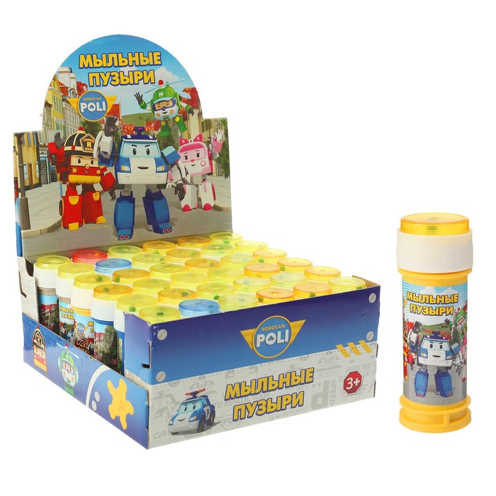 Мыльные пузыри "Робокар Поли", 50 мл