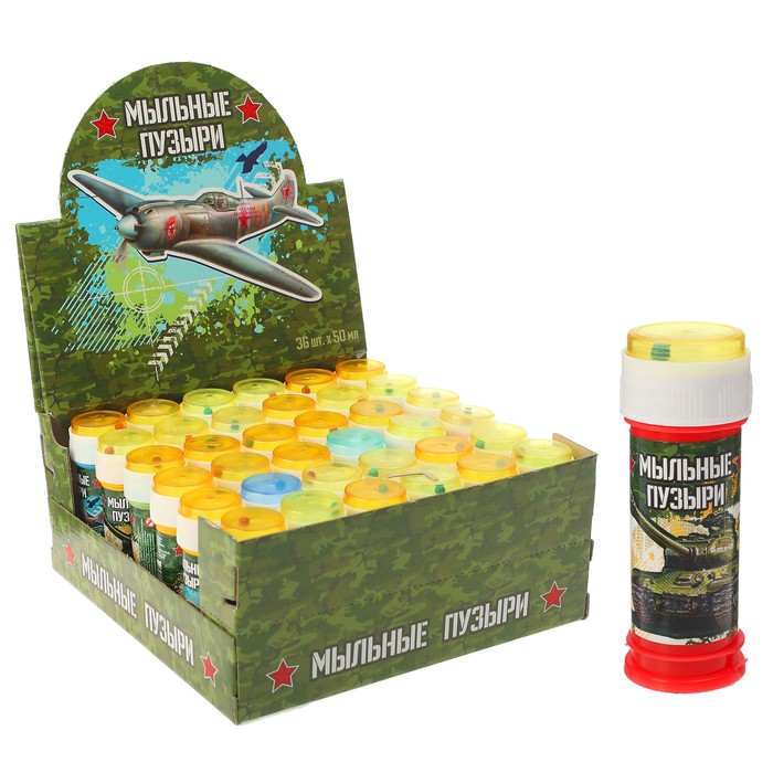 Мыльные пузыри "Танк и самолет", 50 мл