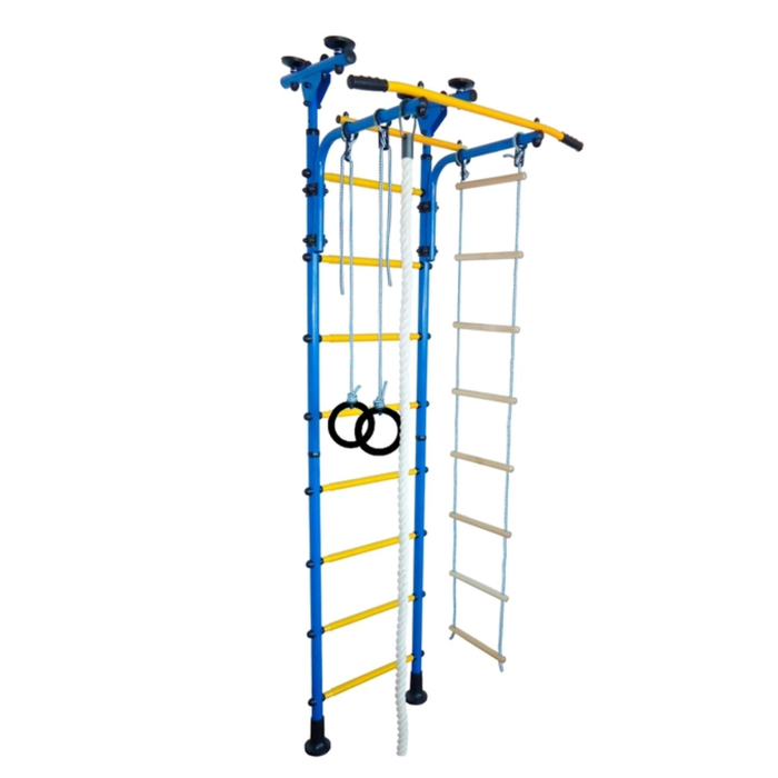 Детский спортивный комплекс "Юный АТЛЕТ Пол-потолок" цвет синий