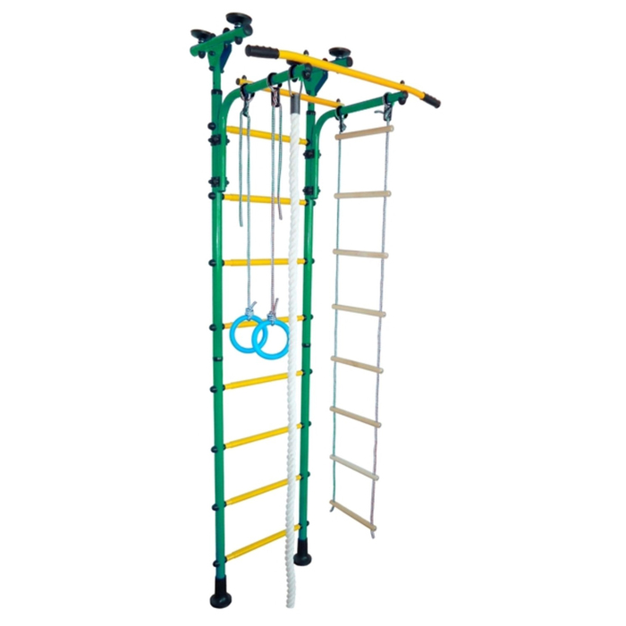 Детский спортивный комплекс "Юный АТЛЕТ Пол-потолок" цвет зеленый