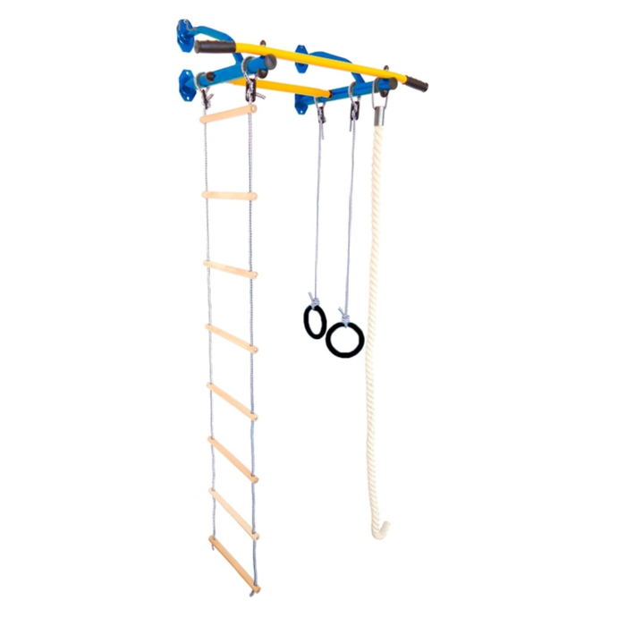 Детский спортивный комплекс "Юный АТЛЕТ Эконом" цвет синий