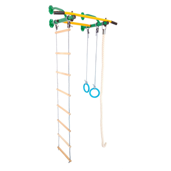 Детский спортивный комплекс "Юный АТЛЕТ Эконом" цвет зеленый