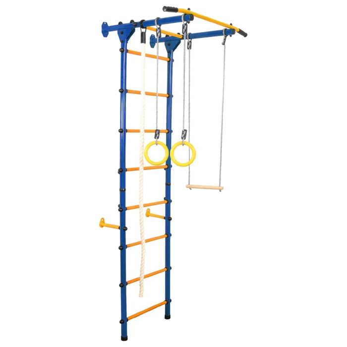 Детский спортивный комплекс Юный Атлет "Пристенный-Лайт", цвет синий