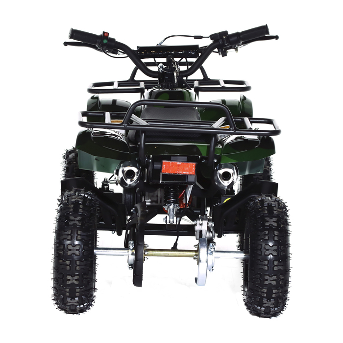 Квадроцикл детский бензиновый MOTAX ATV Х-16 Мини-Гризли с электростартером, зеленый камуфляж 2532