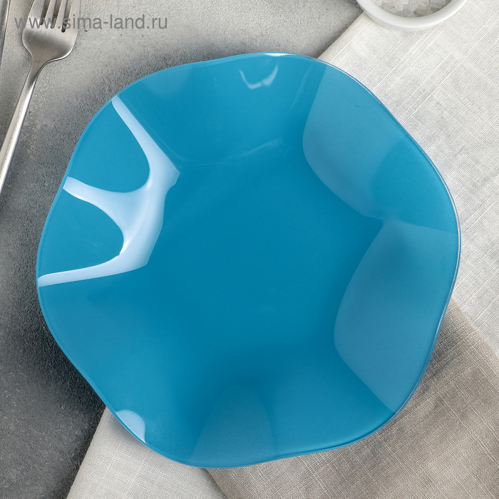 Тарелка «Медуза», d=21 см, цвет бирюзовый