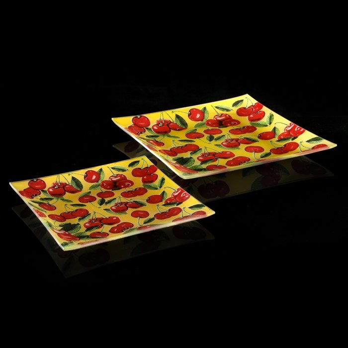 Набор блюд, 2 шт, деколь