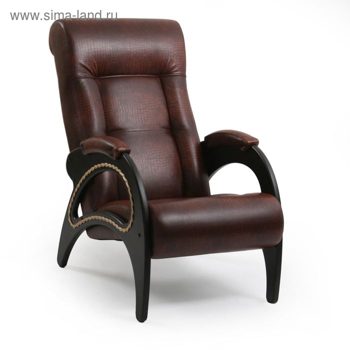 Кресло для отдыха Модель 41 Лоза/Венге/Антик Крокодил