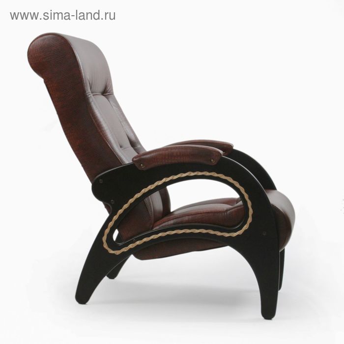 фото Кресло для отдыха модель 41 лоза/венге/антик крокодил мебель импэкс