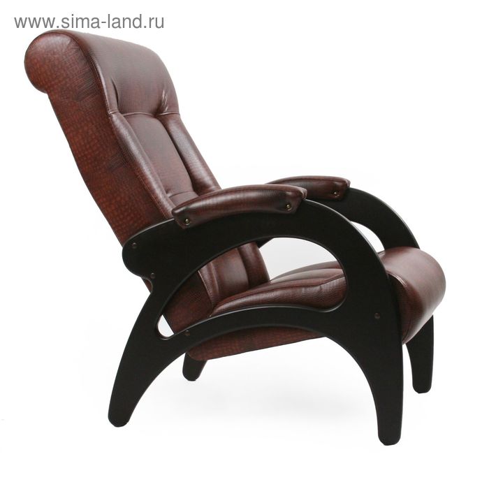 фото Кресло для отдыха модель 41 без лозы/венге/антик крокодил мебель импэкс