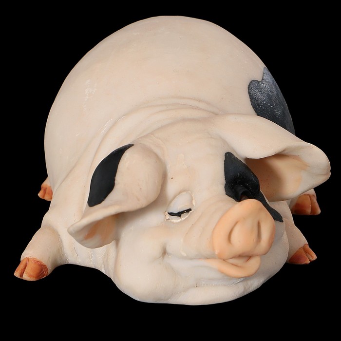 Сувенир «Пятнистая хрюшка», 11,5×8,5×6 см, полистоун