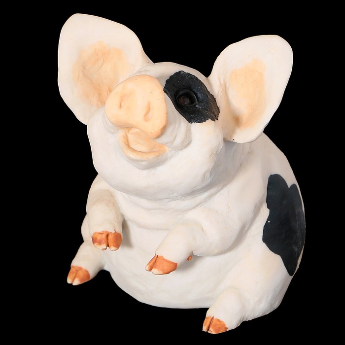 Сувенир «Любознательная хрюшка», 8×7×9,5 см, полистоун