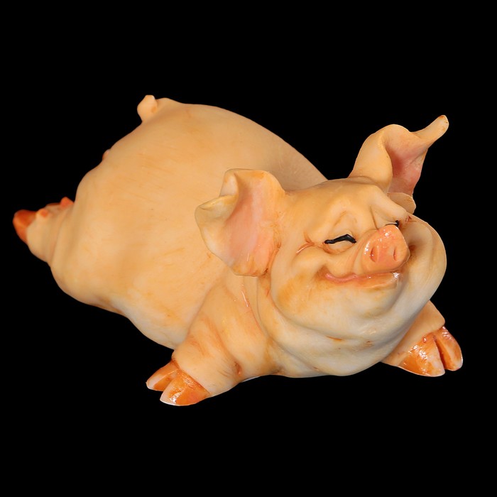 Сувенир «Хрюшка», 8,5х4,5х4 см, полистоун