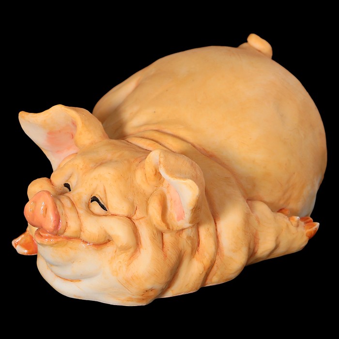 Сувенир «Довольный хряк», 15х10х5 см, полистоун