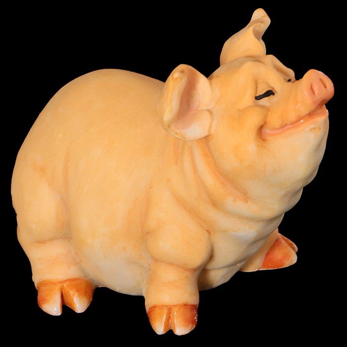 Сувенир «Мечтательная хрюшка», 5×7×5,5 см, полистоун