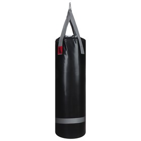 Мешок боксёрский на ременной ленте 20 кг, цвет чёрный