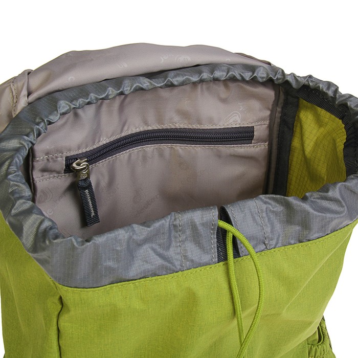 Рюкзак молодежный эргоном.спинка на кулиске с замком Deuter 46*26*19 Walker 16 зелёный
