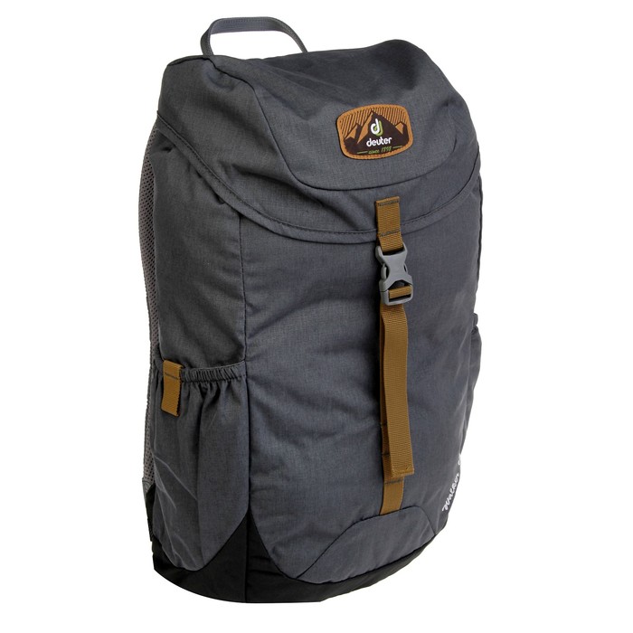 Рюкзак молодежный эргоном.спинка на кулиске с замком Deuter 46*26*19 Walker 16 чёрный