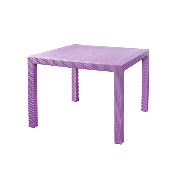 Стол "Ротанг", 94 х 94 х 74 см, тёмно-фиолетовый