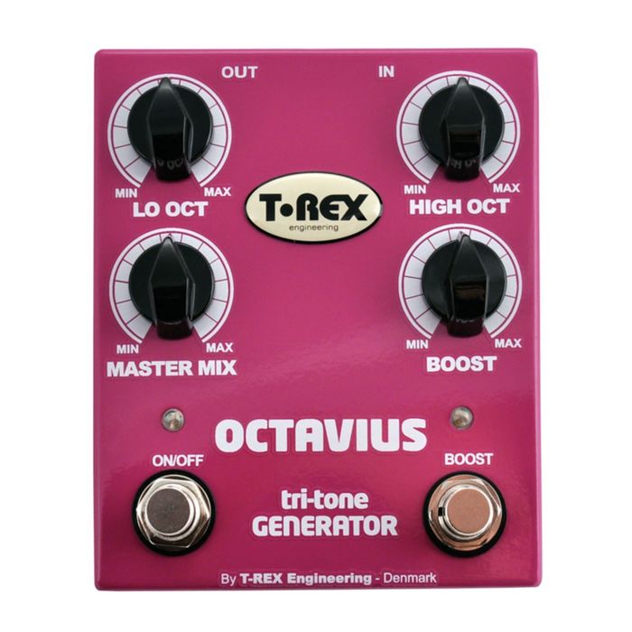 Педаль эффектов T-REX Octavius Modulation для гитары (LO OCT, HIGH OCT, MASTER MIX, BOOST)