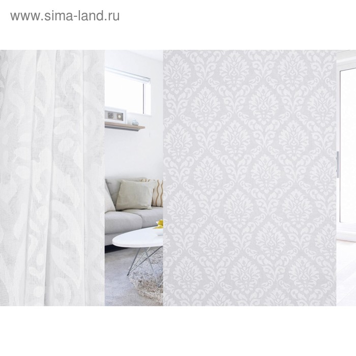 

Ткань тюлевая Lamella в рулоне, ширина 280 см, лён, деворе