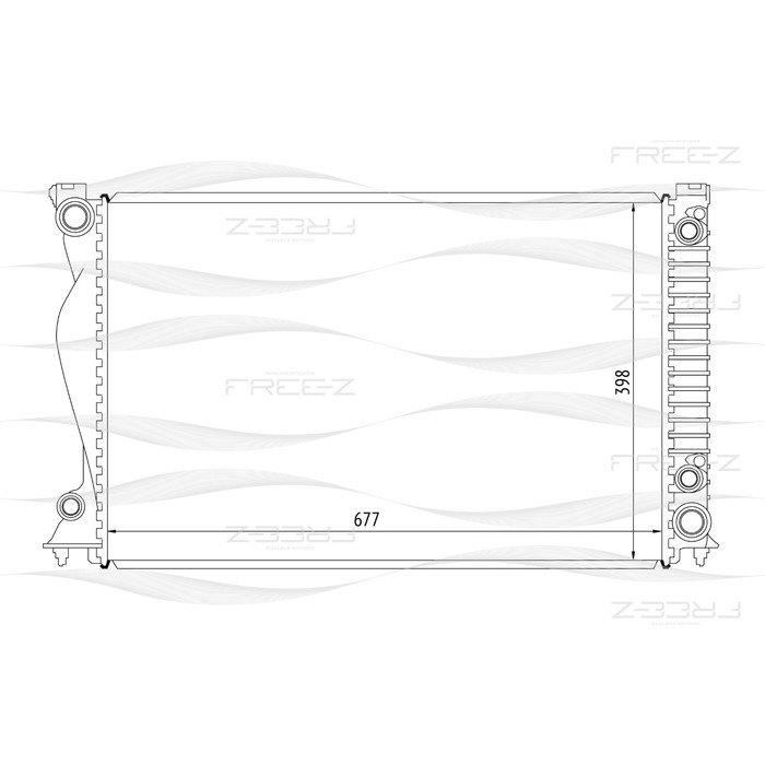Радиатор охлаждения двигателя FREE-Z KK0102