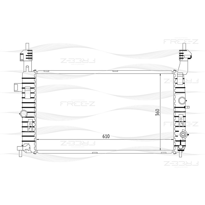 Радиатор охлаждения двигателя FREE-Z KK0168