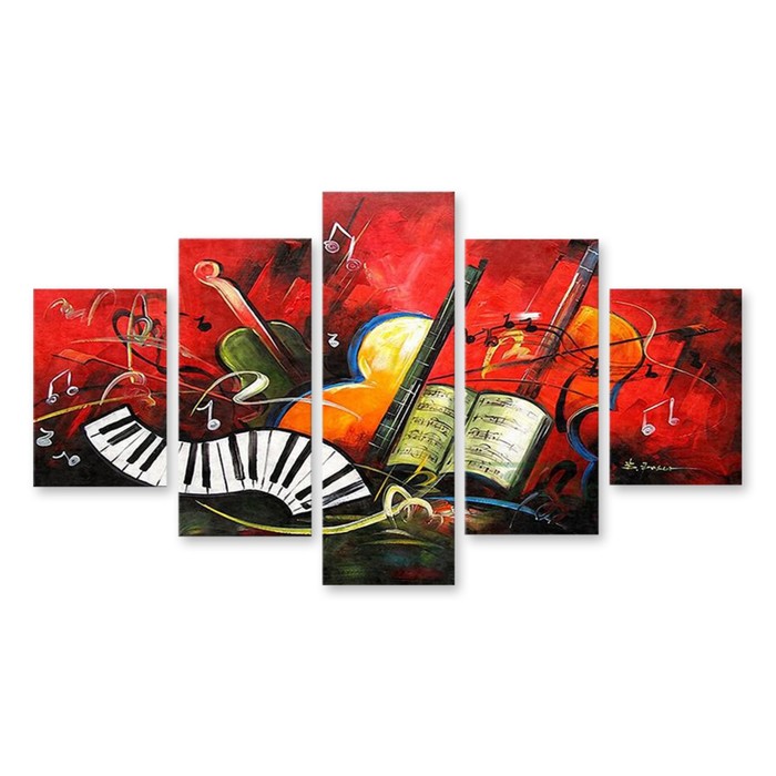 Модульная картина на стекле "Аллегро" 90*50 см