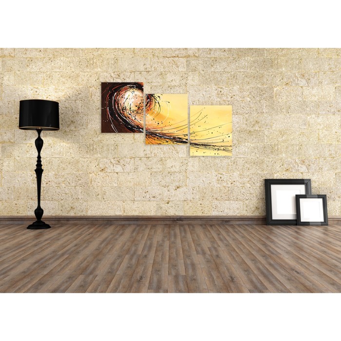 Модульная картина на стекле "Вихрь" 90*44 см