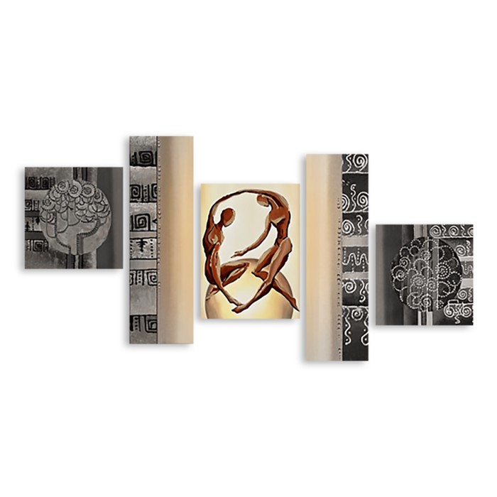 Модульная картина на стекле "Любовь" 150*72 см