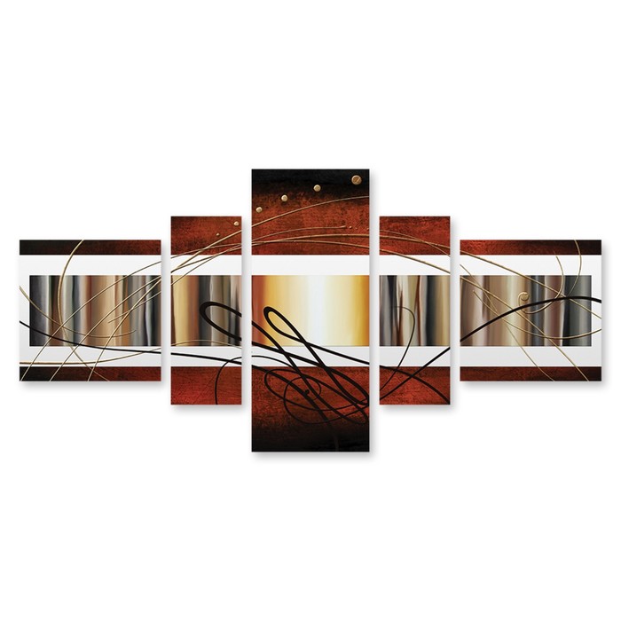 Модульная картина на стекле "Дуэт" 120*57 см