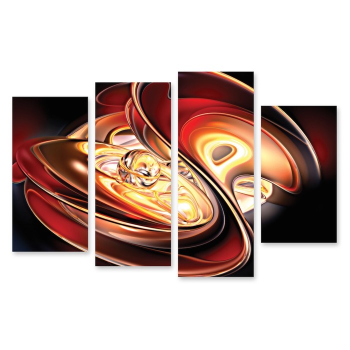 Модульная картина на стекле "Жемчужина" 90*57 см