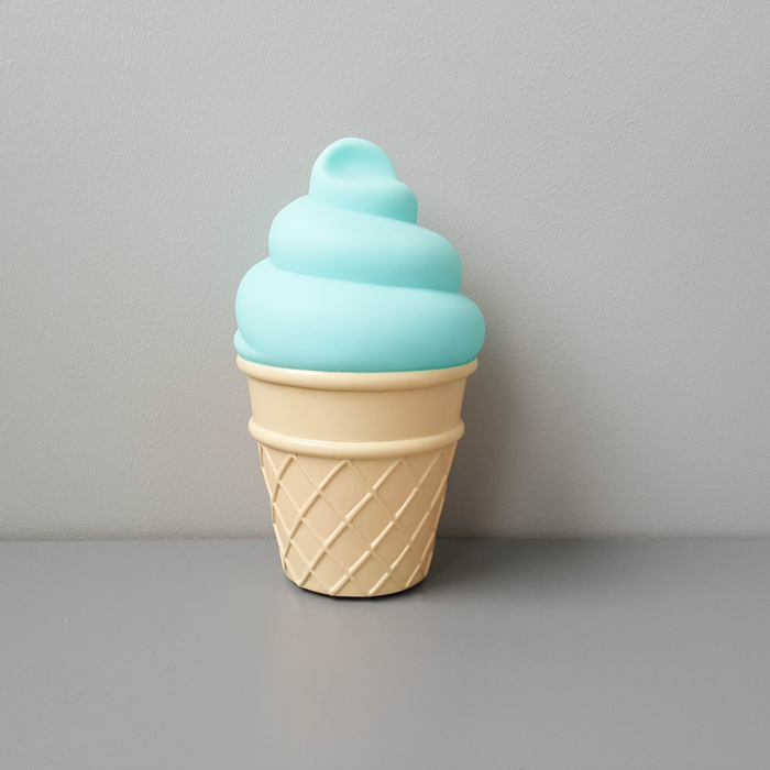 Ночник LED детский Ice Cream, батарейки LR44  в комплекте, 16 х 9 х 5 см, голубой