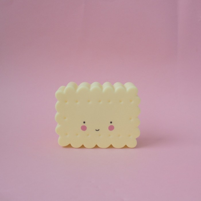 Ночник LED детский Cookie, батарейки LR44  в комплекте, 12 х 9 х 4,5 см, жёлтый