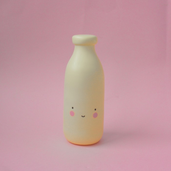 Ночник LED детский Milk, батарейки LR44  в комплекте, 18 х 7 х 7 см, жёлтый