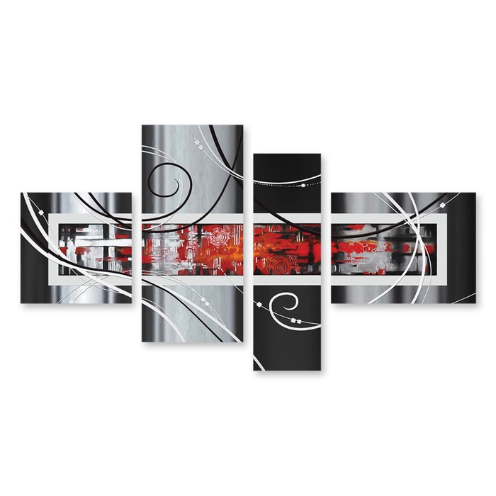 Модульная картина на стекле "Запретный плод" 90*48 см