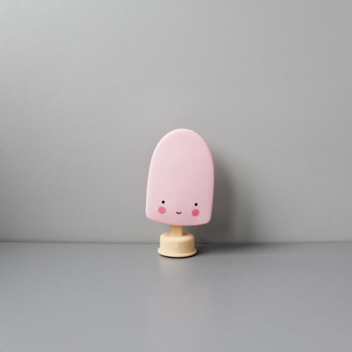 Ночник LED детский Lolly Ice Cream, батарейки LR44  в комплекте, 14 х 8 х 8 см, розовый