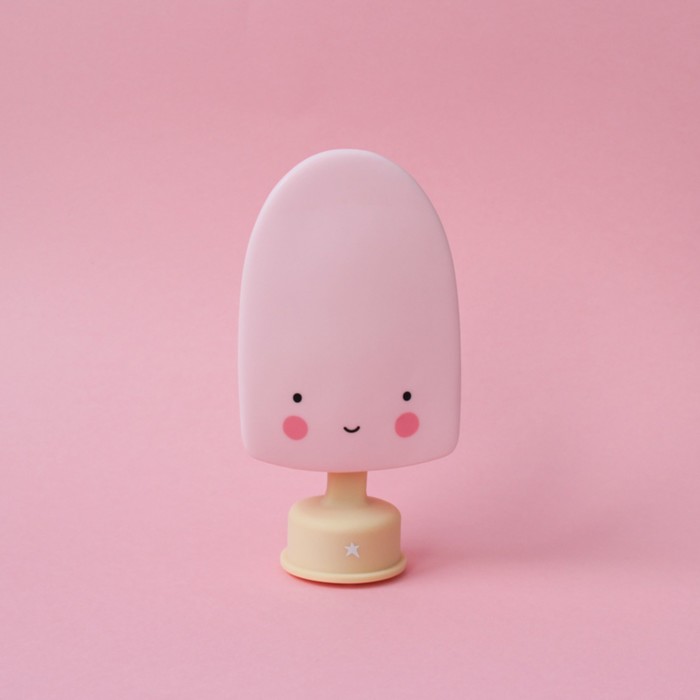Ночник LED детский Lolly Ice Cream, батарейки LR44 в комплекте, 14 х 8 х 8 см, розовый