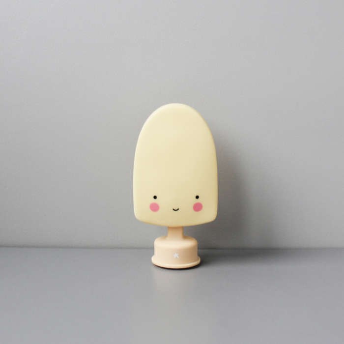 Ночник LED детский Lolly Ice Cream, батарейки LR44  в комплекте, 14 х 8 х 8 см, жёлтый